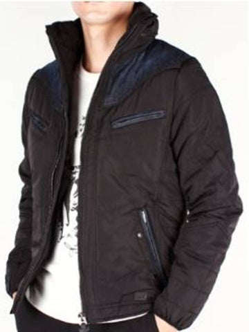 Men WENNO Down Jacket Black 900 - DIESEL - BALAAN 1