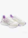 Women's Sprint Runner Low Top Sneakers Purple White - ALEXANDER MCQUEEN - BALAAN 2