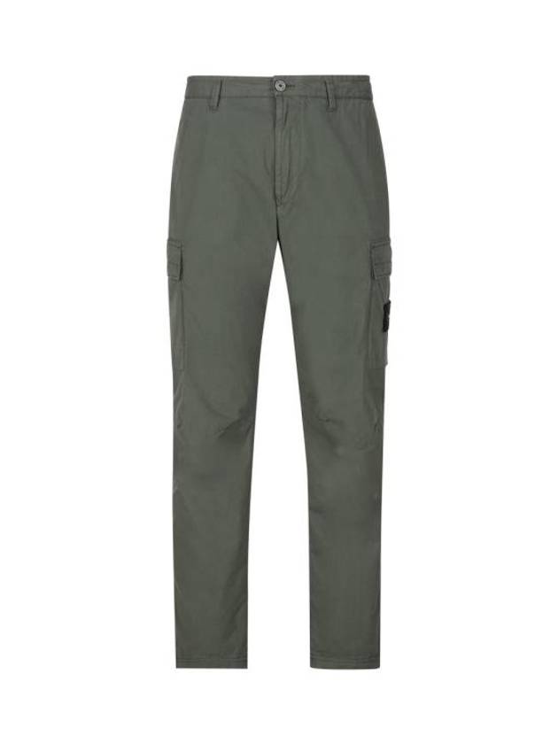 Compass Badge Gabardine Cargo Straight Pants Green - STONE ISLAND - BALAAN 1