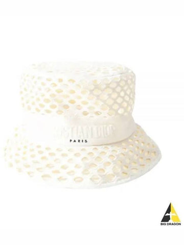 Women s Mesh Bucket Hat White 22DMH923A131 - DIOR - BALAAN 1