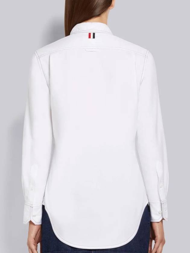 Classic Triple Stitching Oxford Shirt White - THOM BROWNE - BALAAN 7