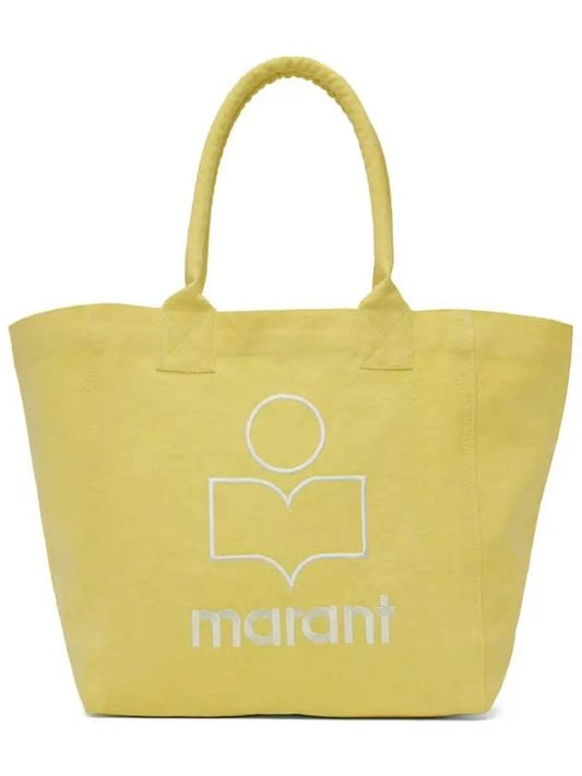 Yenky Embroidered Logo Large Shopper Tote Bag Yellow - ISABEL MARANT - BALAAN 2