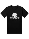 Medusa Print Cotton Short Sleeve T-Shirt Black - VERSACE - BALAAN 5