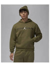 Jordan Essential Fleece Hoodie Medium Olive - NIKE - BALAAN 1