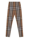 stretch check pattern leggings - BURBERRY - BALAAN.