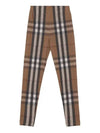 Stretch Check Pattern Leggings Brown - BURBERRY - BALAAN 2