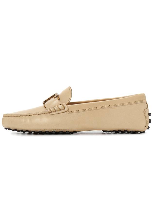 T Logo Driving Shoes Beige - TOD'S - BALAAN 5