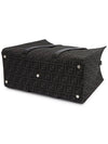 FF Jacquard Fabric Shopper Tote Bag Black - FENDI - BALAAN 6