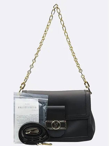 M25209 Black Dauphine Soft MM Shoulder Bag - LOUIS VUITTON - BALAAN 1