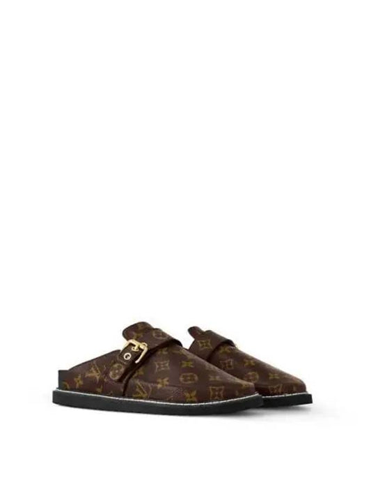 Cozy Flat Comfort Clog Mules Brown - LOUIS VUITTON - BALAAN 2