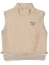 Utility Performance Woven Vest BEIGE WOMAN - MALBON GOLF - BALAAN 1