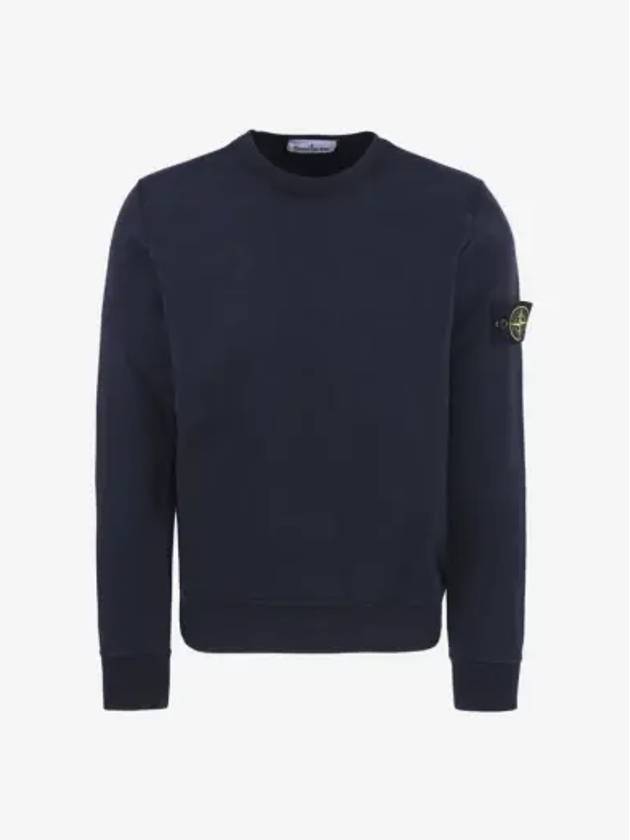 Wappen Patch Crew Neck Sweatshirt Navy - STONE ISLAND - BALAAN 2