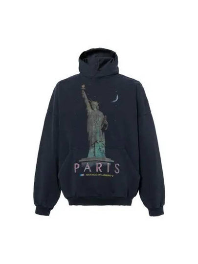 Paris Liberty Print Large Fit Hood Fade Black - BALENCIAGA - BALAAN 2