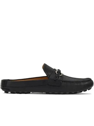 Men's Gancini Driver Bloafer Black - SALVATORE FERRAGAMO - BALAAN 1