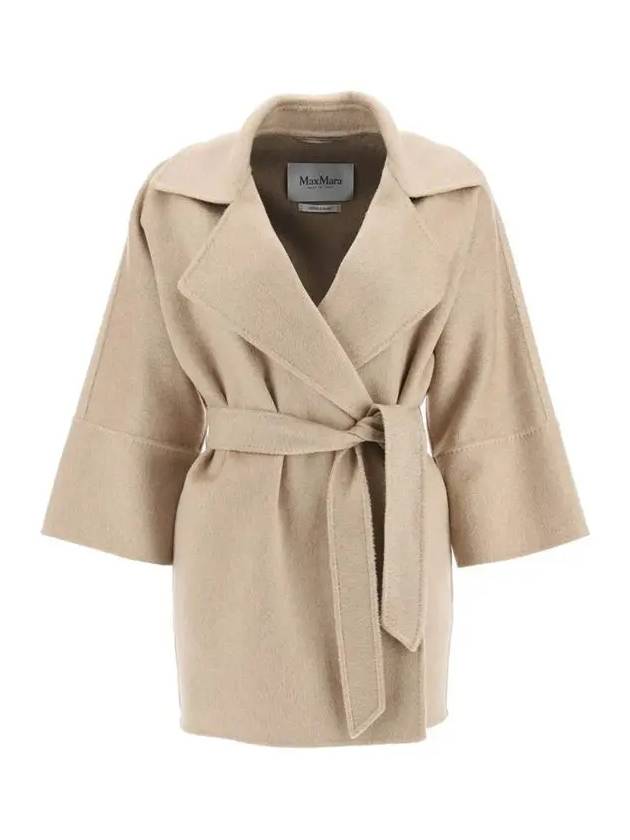 Jerry Short Cashmere Trench Coat Beige - MAX MARA - BALAAN 3