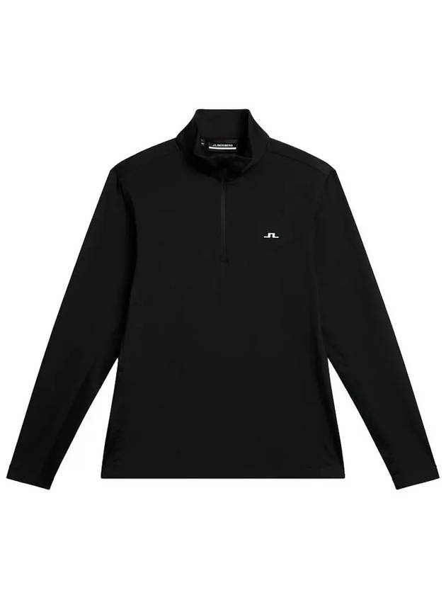 Men s Rook Quarter Zip up Golf Midlayer Black GMJS10943 9999 - J.LINDEBERG - BALAAN 2