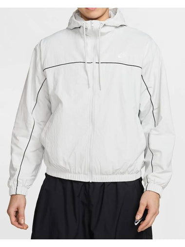 Club Hooded Windbreaker White - NIKE - BALAAN 1