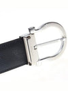 Gancini Reversible Leather Belt Black - SALVATORE FERRAGAMO - BALAAN 5