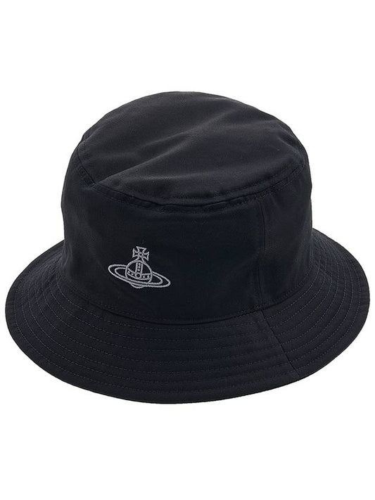 Logo Cotton Bucket Hat Black - VIVIENNE WESTWOOD - BALAAN 2