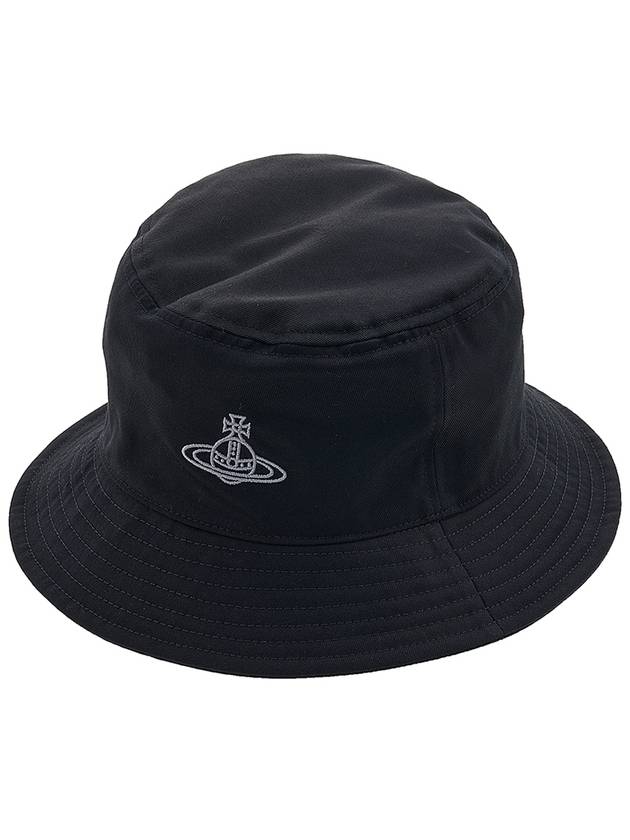 Logo Cotton Bucket Hat Black - VIVIENNE WESTWOOD - BALAAN 11