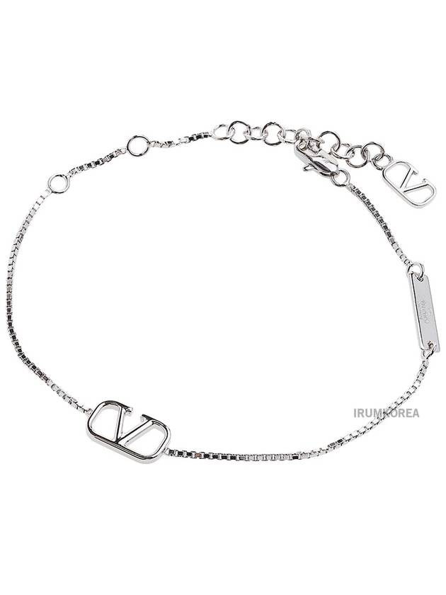 V-Ring Metal Bracelet Palladium - VALENTINO - BALAAN 9