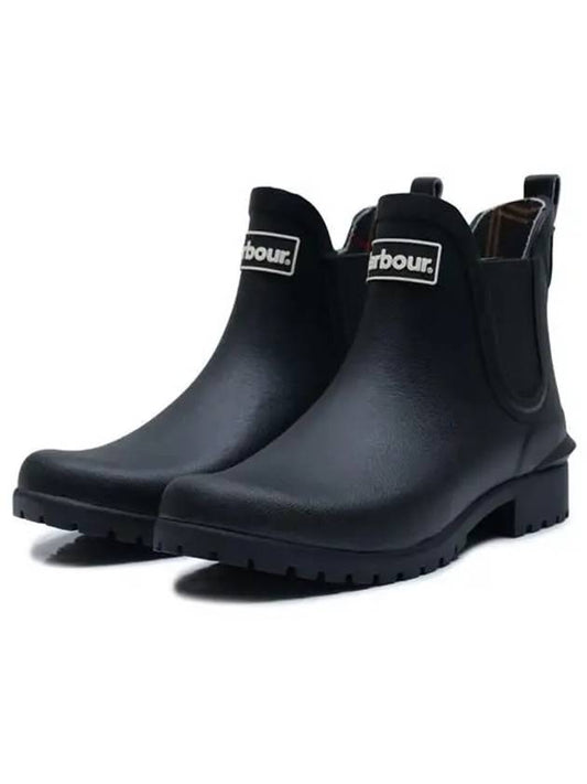 Wilton Wellington Chelsea Rain Boots Black - BARBOUR - BALAAN 2