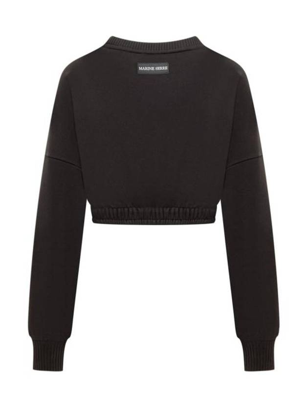 Long Sleeve T Shirt WST012CJER0013 BK99 Black - MARINE SERRE - BALAAN 2