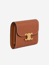 Triomphe Small Half Wallet Tan - CELINE - BALAAN 3