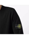 Waffen Patch Crew Neck Wool Knit Top Black - STONE ISLAND - BALAAN 5