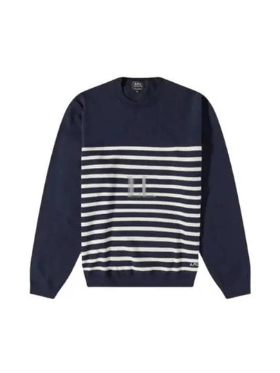 Matthew Cashmere Sweatshirt Navy - A.P.C. - BALAAN 2