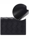 Intrecciato Card Wallet Black - BOTTEGA VENETA - BALAAN 3