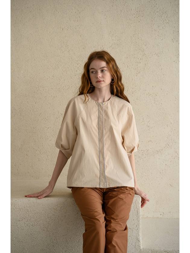 Caisienne loose fit puff sleeve daily blouse - CAHIERS - BALAAN 2