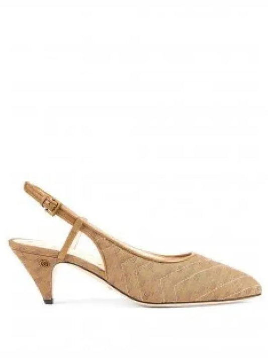 Double G Slingback Heel Beige - GUCCI - BALAAN 2