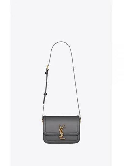 Gold Hardware Monogram Small Solferino Shoulder Bag Grey - SAINT LAURENT - BALAAN 2