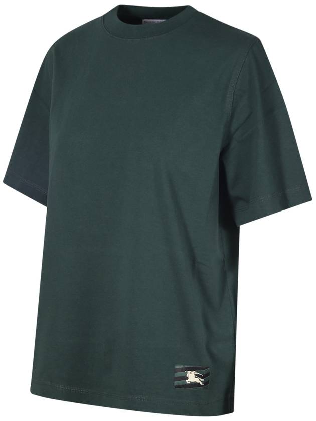 EKD Cotton Short Sleeve T-Shirt Green - BURBERRY - BALAAN 3