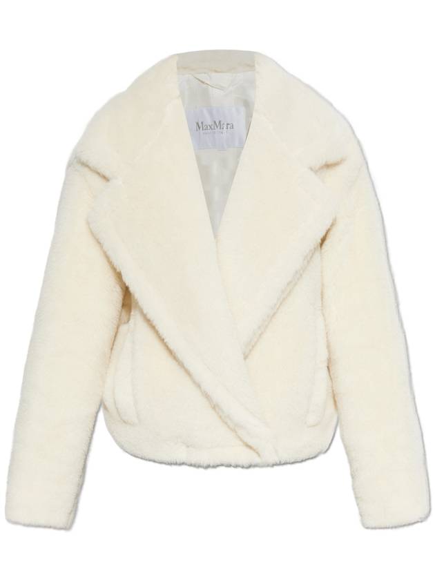 Max Mara Fur Coat Oggeri, Women's, Cream - MAX MARA - BALAAN 1