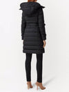 Women's Double Breasted Hooded Padded Black - BURBERRY - BALAAN 4