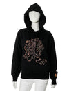 Women's Tiger Printing Hooded Sweatshirt Black Hooded 2SW873 4ML 99 - KENZO - BALAAN 3