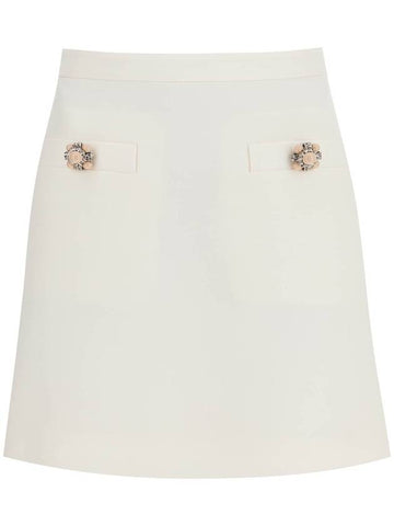 short crepe couture skirt - VALENTINO - BALAAN 1