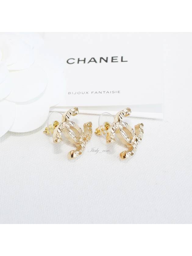 23A CC logo earrings gold - CHANEL - BALAAN 4