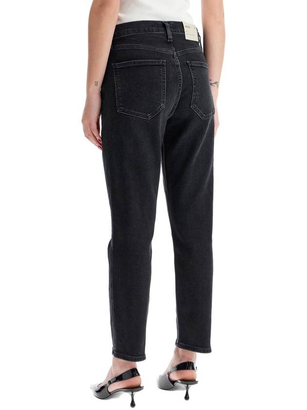 Riley Crop Denim Straight Jeans Panoramic Black - AGOLDE - BALAAN 4