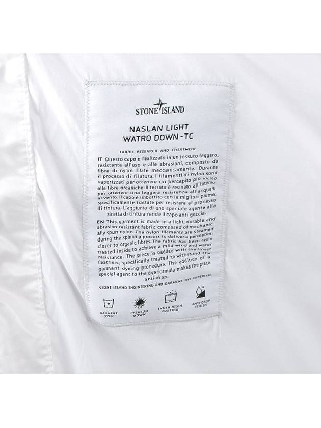 Naslan Watro Down Jacket Padding White - STONE ISLAND - 11