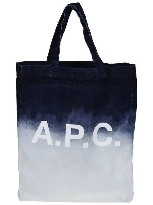 Bleached Denim Tote Bag Blue - A.P.C. - BALAAN 2