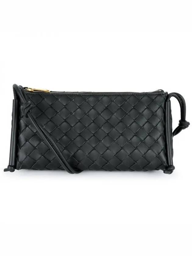 Intrecciato Nappa Leather Shoulder Bag Black - BOTTEGA VENETA - BALAAN 2