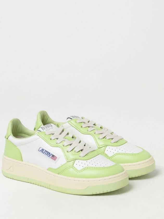 Women's Medalist Bi-Color Low-Top Sneakers Green - AUTRY - BALAAN 3