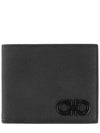 Gancini Logo Half Wallet Black - SALVATORE FERRAGAMO - BALAAN 2