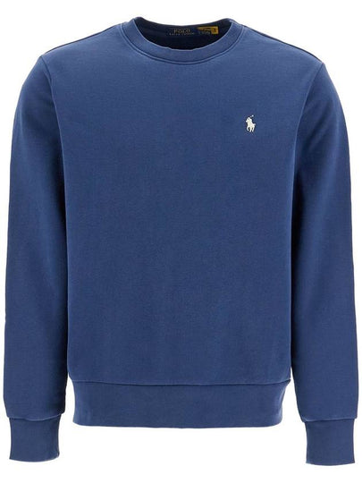 Embroidered Pony Logo Crew Neck Cotton Sweatshirt Cruise Navy - POLO RALPH LAUREN - BALAAN 2