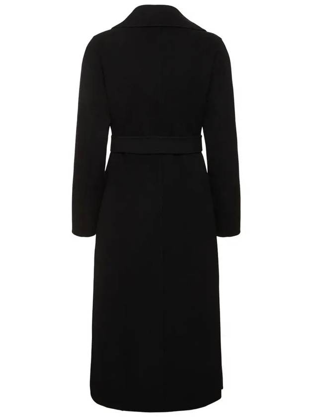 MANU Belted Wool Coat Black 2425016041 013 - MAX MARA - BALAAN 3