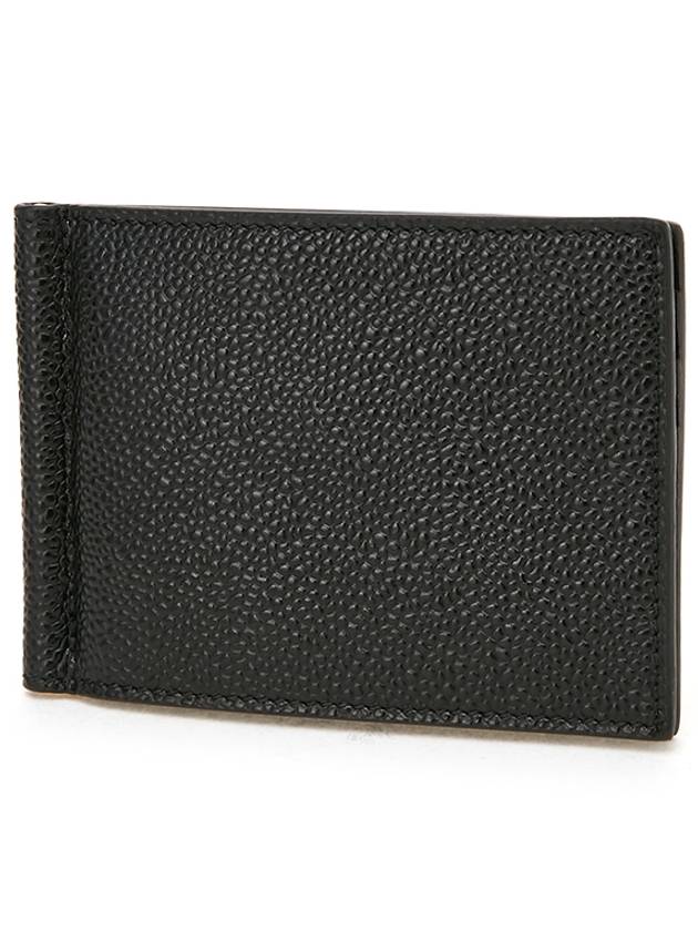 Men's Three Stripes Tab Classic Money Clip Card Wallet Black - THOM BROWNE - BALAAN 2