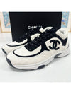 CC logo men s sneakers white black G39230 - CHANEL - BALAAN 3